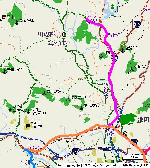 地図「能勢電鉄」